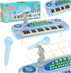 Instrument musical interactif pour enfants avec microphone – bleu
