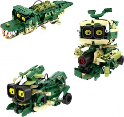 Kit crocodile robotique 3-en-1 avec télécommande