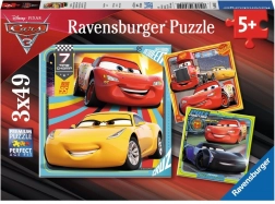 Puzzle Ravensburger Cars 3 en course 3×49 pièces