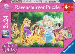 Puzzle RAVENSBURGER DISNEY princesses et leurs animaux 2×24 pièces
