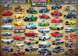 Puzzle EUROGRAPHICS évolution des pick-up 1000 pièces
