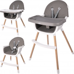 Chaise haute BITEO grise