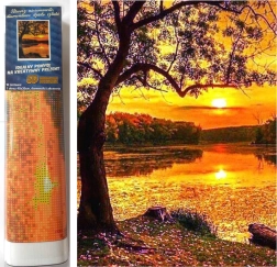 NORIMPEX Peinture diamant – Coucher de soleil sur le lac 30x40 cm