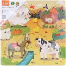 Puzzle en bois de la ferme