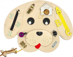 planche d’activité en bois chien 49 × 37 cm