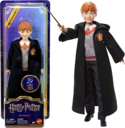 Poupée Ron Weasley en tenue de sorcier avec baguette