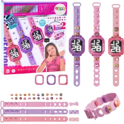 Montre DIY pour enfants avec bracelets interchangeables et perles décoratives
