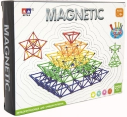 Jeu de construction magnétique 250 pcs plastique et métal