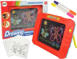 Tableau lumineux magique avec pochoirs et feutres