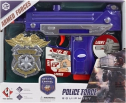 Pistolet pour enfants lumineux et sonore à piles