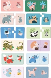 Puzzle en bois bébés et mamans Vilac