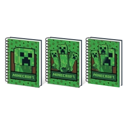 Carnet lenticulaire A5 Minecraft Creeper