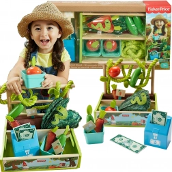 Supermarché en bois pour enfants avec stand, caisse et fruits FISHER‑PRICE