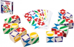 Jeu de société Domino Match en bois dans une boîte