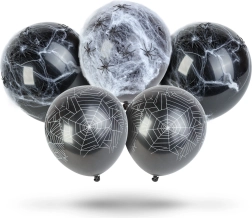 Set de ballons d’Halloween avec toile d’araignée et araignées