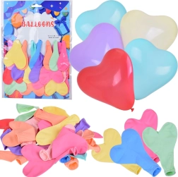 Lot de 24 ballons en forme de cœur