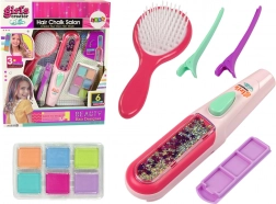 Kit de coloration des cheveux avec craies et mini lisseur
