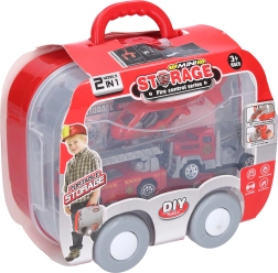 Station de pompier dans une valise avec emballage tchèque