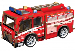 Puzzle 3D en bois Camion de pompiers 12 cm