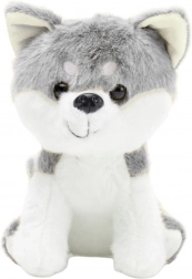 Peluche loup gris-blanc 20cm