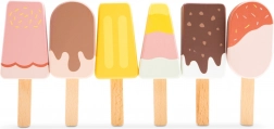 Set de glaces en bois pour enfants - 6 pcs