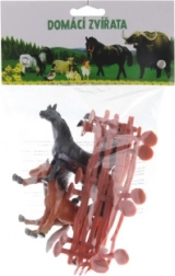 Chevaux avec enclos en sachet