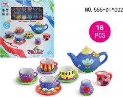 set de thé en céramique à peindre pour enfants
