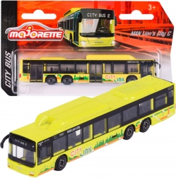 Autobus urbain MAN Lion's City C jaune – modèle Majorette