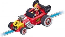 voiture de circuit Carrera First 1:50 mickey's hot doggin' hot rod