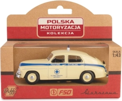 Modèle réduit roulant PRL Warszawa ambulance 1:43