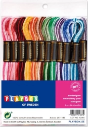 Playbox fils de coton arc-en-ciel 25 pcs