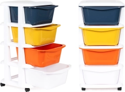 Organisateur avec 4 tiroirs coulissants sur roulettes de ModernHome