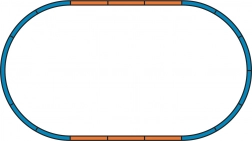 Sous-couche Piko pour ensemble de voies A – ovale de base H0