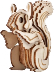 Woodcraft puzzle 3D en bois – écureuil
