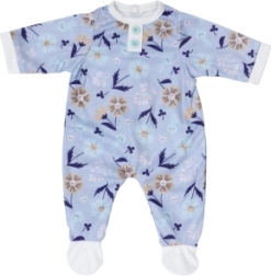 Combinaison bleue à fleurs BABY born pour poupée de 43 cm