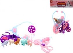 Set de docteur avec des petits chiens