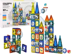 Blocs magnétiques Château Piste à billes 97 pcs
