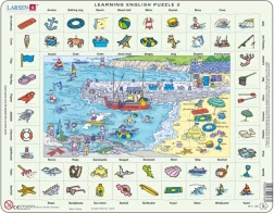 Puzzle Larsen Anglais - À la mer avec 70 pièces