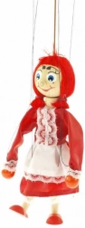 Marionnette en bois Petit Chaperon Rouge