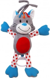 Chaton en peluche avec boîte à musique BABY MIX