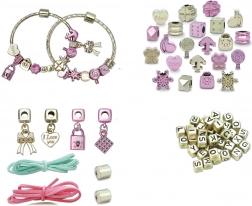 Kit créatif pour fabriquer des bracelets – bijoux rose gold pour enfants
