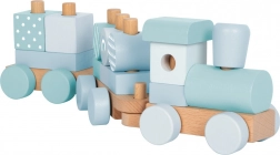 Petit Train en bois à assembler bleu