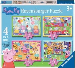Puzzle Peppa Pig à la fête 4-en-1