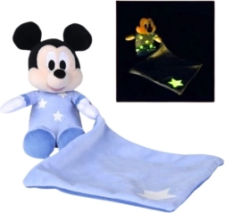 Doudou en peluche Mickey Mouse phosphorescent