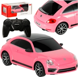Voiture de course radiocommandée Rastar Volkswagen Beetle rose