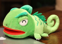 Marionnette Dragon en Peluche Vert 30 cm