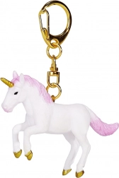 Porte-clés Licorne avec Crinière et Queue Roses