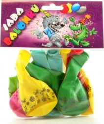 Ballons gonflables imprimés – assortiment de couleurs, 9 pcs