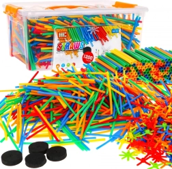Pailles de construction 1200 pcs – kit créatif pour enfants