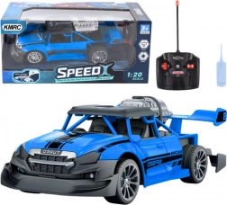 voiture RC 1:20 avec effet de vapeur et lumières – bleu